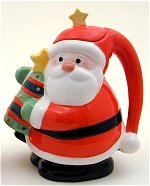 Jolly St. Nick with Red Mugs